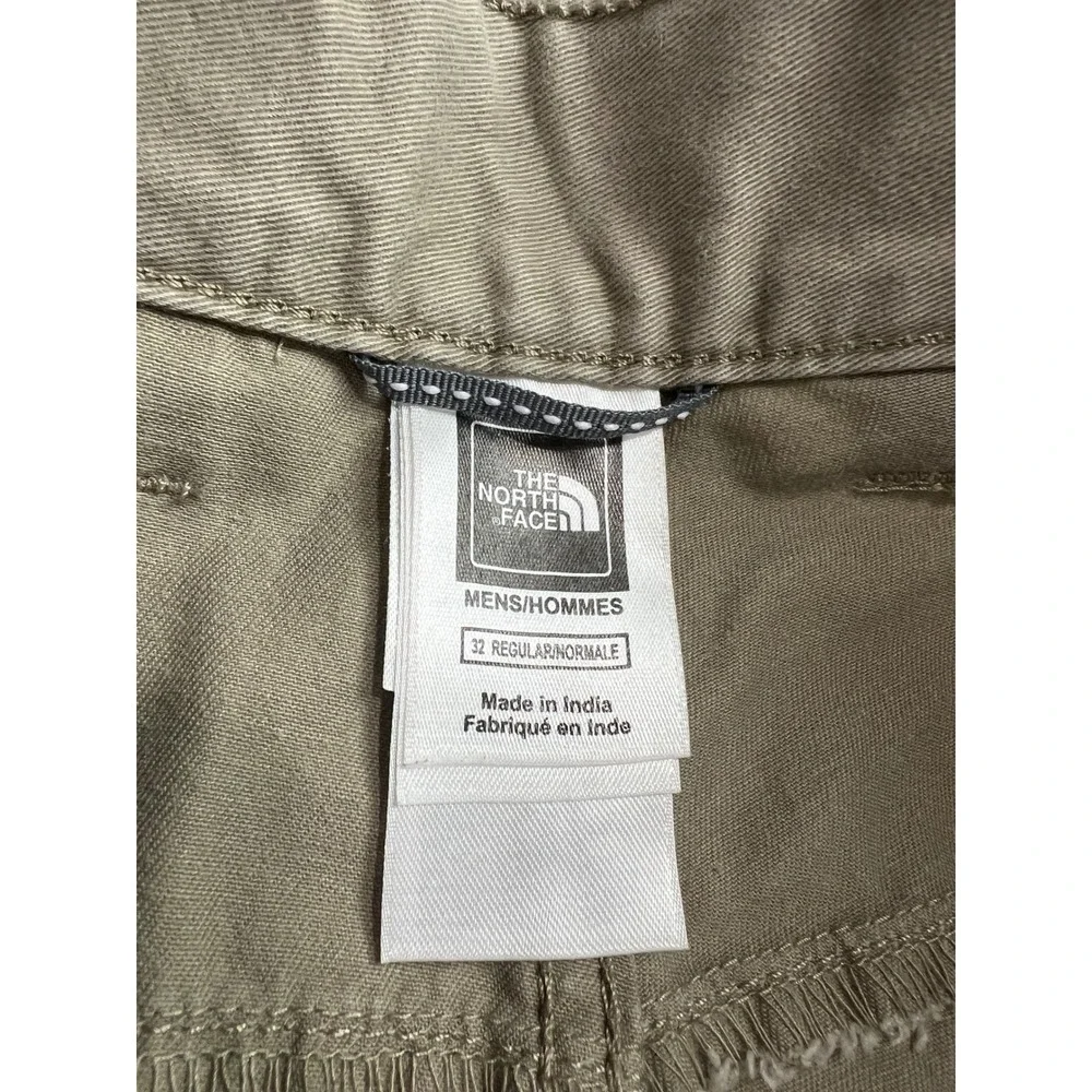 The North Face Mens Khaki Cotton Chino Shorts Size 32 Regular Tan Utility F10‎